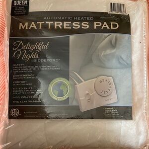 Biddeford Heated Mattress Pad - white